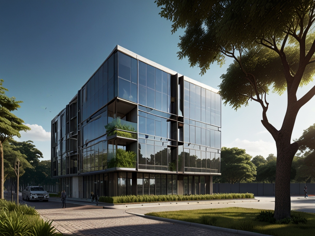 Edificio de oficinas moderno en Asunción